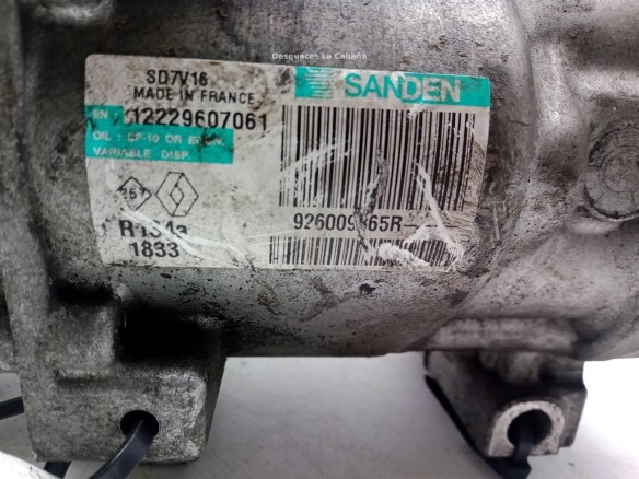 926009865R COMPRESOR AA NISSAN QASHQAI / QASHQAI +2 I (J10, JJ10)|Desguaces La Cabaña