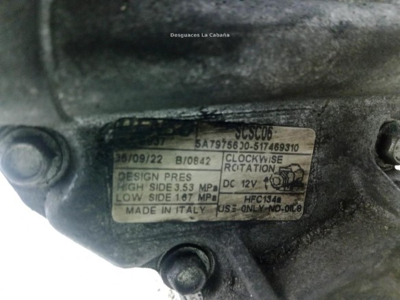 SCSC06, COMPRESOR AA LANCIA MUSA (350_)|Desguaces La Cabaña