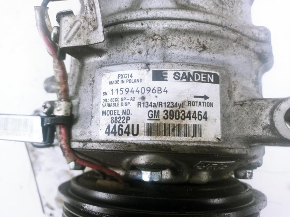 39034464 COMPRESOR AA OPEL ASTRA K Sports Tourer (B16)|Desguaces La Cabaña