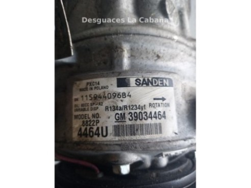 39034464 COMPRESOR AA OPEL ASTRA K Sports Tourer (B16)|Desguaces La Cabaña