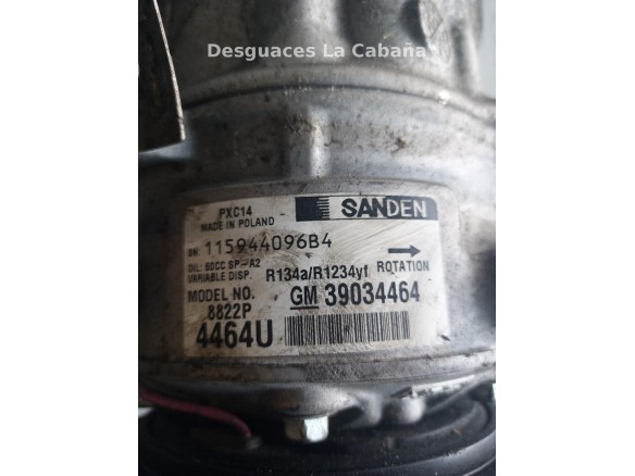 39034464 COMPRESOR AA OPEL ASTRA K Sports Tourer (B16)|Desguaces La Cabaña