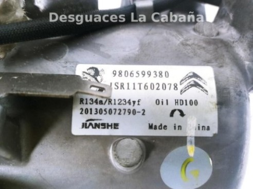 9806599380 COMPRESOR AA CITROEN C-ELYSEE|Desguaces La Cabaña
