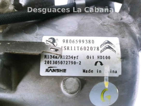 9806599380 COMPRESOR AA CITROEN C-ELYSEE|Desguaces La Cabaña