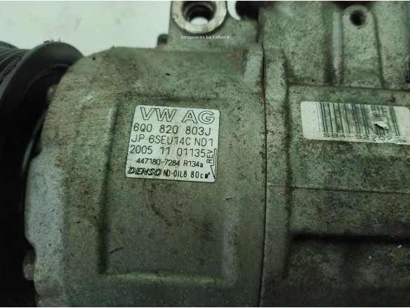 6Q0820808F COMPRESOR AA SEAT IBIZA III (6L1)|Desguaces La Cabaña