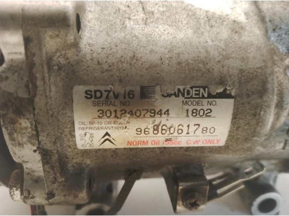 9686061780, COMPRESOR AA CITROEN BERLINGO (B9)|Desguaces La Cabaña