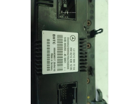 A2129008608, A2129007704 MANDO CLIMA MERCEDES BENZ CLASE E (W212)|Desguaces La Cabaña