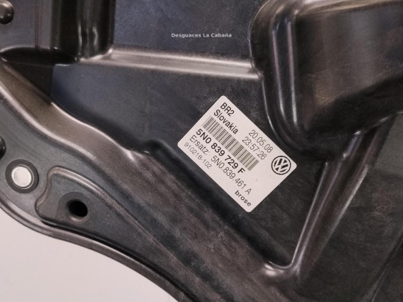 5N0839461A ELEVALUNAS PUERTA LAT TRA IZQ VW TIGUAN (5N_)|Desguaces La Cabaña