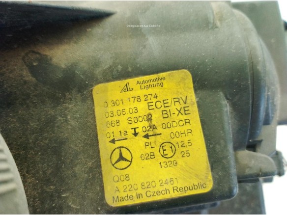 A2208204461, a2208202461 FARO DERECHO MERCEDES BENZ CLASE S (W220)|Desguaces La Cabaña