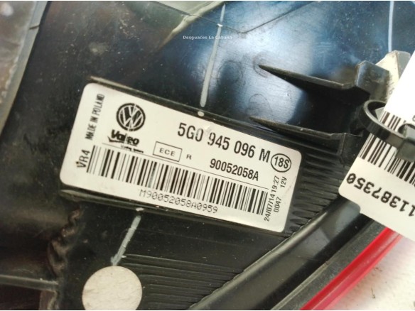 5G0945096M PILOTO TRA DER EXT VW GOLF VII (5G1, BQ1, BE1, BE2)|Desguaces La Cabaña