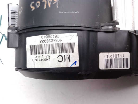 96426049, CUADRO INSTRUMENTOS DAEWOO KALOS (KLAS) |Desguaces La Cabaña