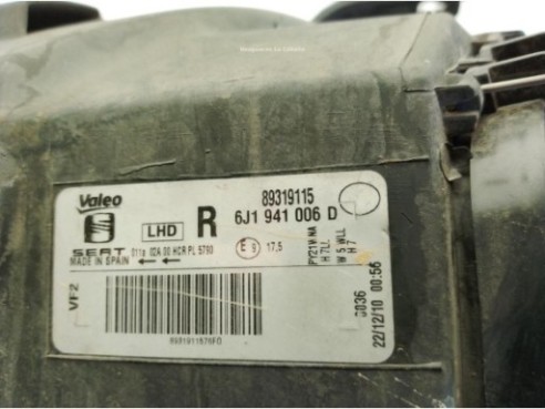 6J1941006D FARO DERECHO SEAT IBIZA IV (6J5, 6P1)|Desguaces La Cabaña