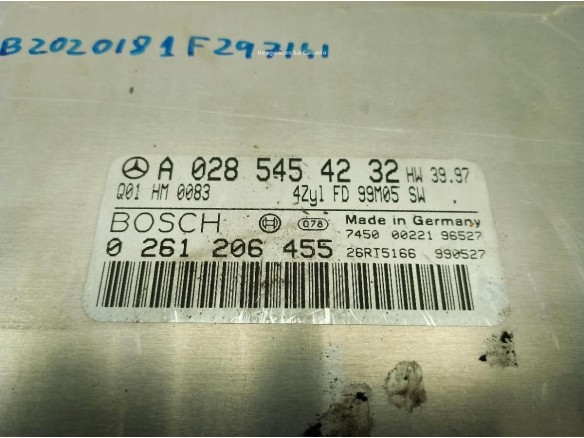 A0285454232,0261206455, CENTRALITA MOTOR MERCEDES BENZ CLASE C (W202)|Desguaces La Cabaña