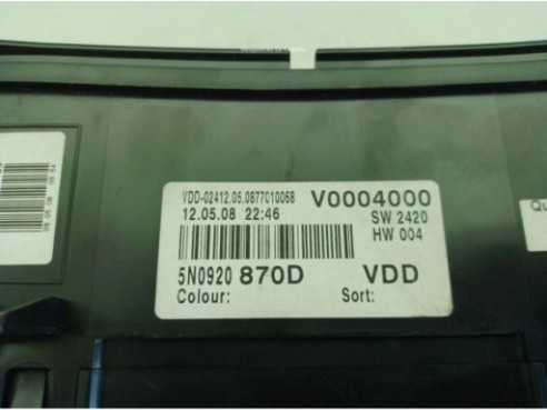 5N0920870D Z03 CUADRO INSTRUMENTOS VW TIGUAN (5N_)|Desguaces La Cabaña
