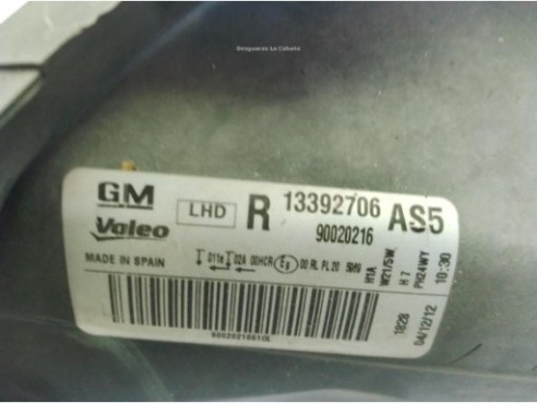 95510688, 13392706 FARO DERECHO OPEL CORSA D (S07)|Desguaces La Cabaña