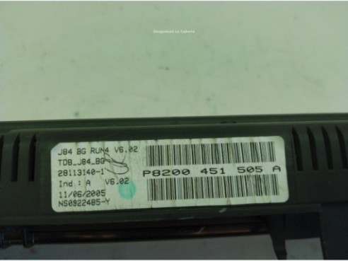 8200704464, 8200451505A CUADRO INSTRUMENTOS RENAULT SCENIC II (JM0/1_)|Desguaces La Cabaña