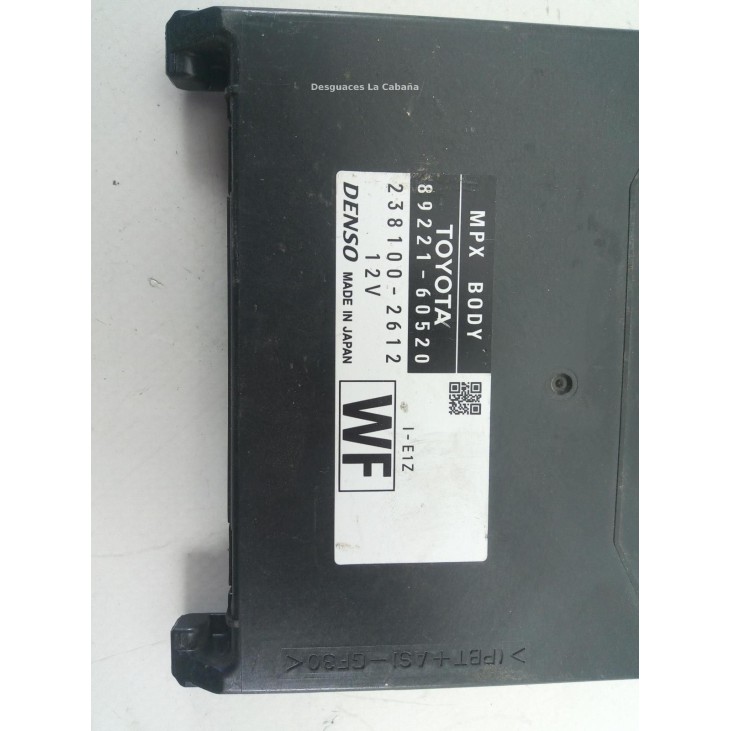 8922160520 MODULO ELECTRONICO 2 TOYOTA LAND CRUISER PRADO (_J15_) |Desguaces La Cabaña