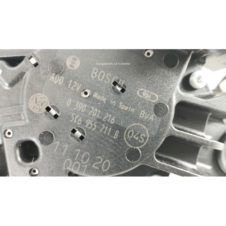 5K6955711B MOTOR LIMPIAPARABRISAS TRA VW TOURAN (1T3) |Desguaces La Cabaña