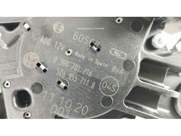 5K6955711B MOTOR LIMPIAPARABRISAS TRA VW TOURAN (1T3) |Desguaces La Cabaña