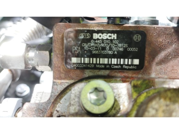 9HT (DV6BTED4) MOTOR PEUGEOT PARTNER Caja/Chasis|Desguaces La Cabaña