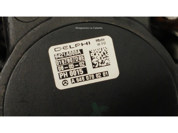 646811 MOTOR MERCEDES BENZ CLASE C (W204)|Desguaces La Cabaña