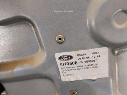 1738648 ELEVALUNAS PUERTA LAT TRA DER FORD KUGA I|Desguaces La Cabaña