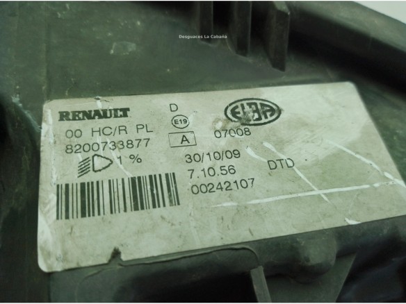 8200733877 FARO DERECHO DACIA SANDERO|Desguaces La Cabaña