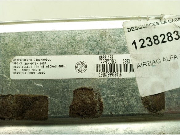 AIRBAG DER ALFA ROMEO 159 (939_)|Desguaces La Cabaña