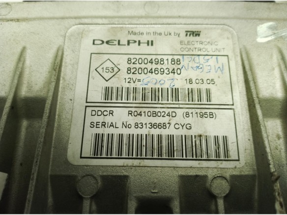 8200469340,8200498188, CENTRALITA MOTOR RENAULT SinValor|Desguaces La Cabaña