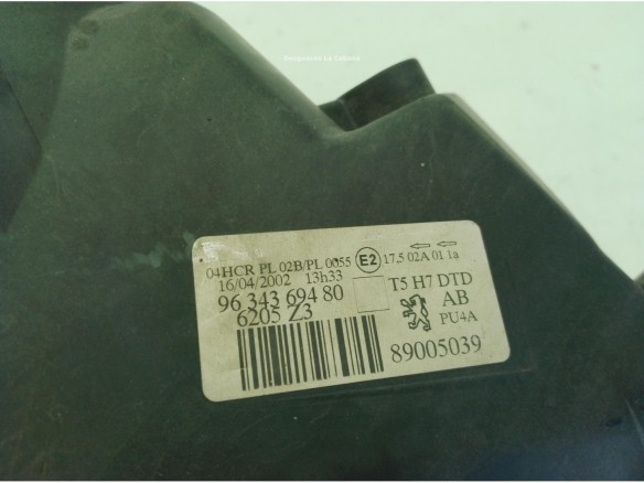 6205Z3, 9634369480 FARO DERECHO PEUGEOT 307 SW (3H)|Desguaces La Cabaña