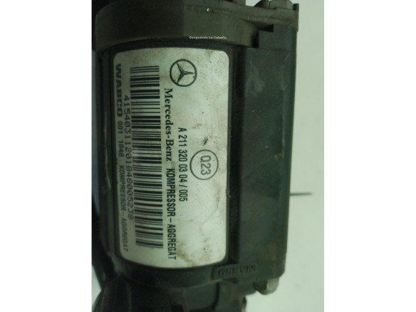 A2113200304, COMPRESOR NEUMATICO SUSPENSION MERCEDES BENZ CLASE S (W220)|Desguaces La Cabaña