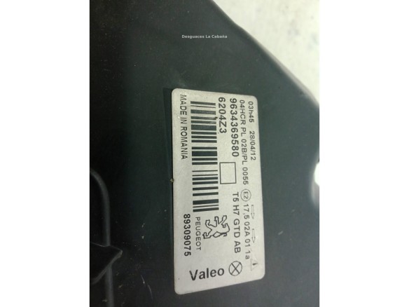 6204Z3 FARO IZQUIERDO PEUGEOT 307 (3A/C)|Desguaces La Cabaña
