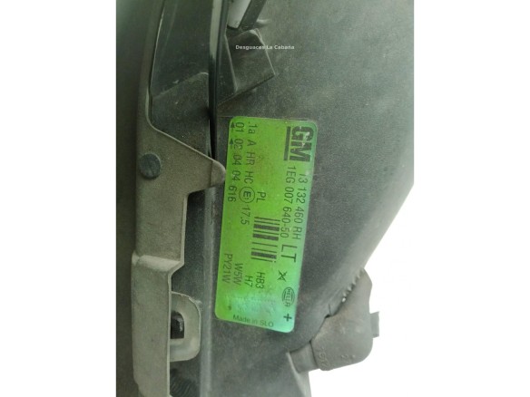 93175369 FARO DERECHO OPEL ASTRA G Sedán (T98)|Desguaces La Cabaña