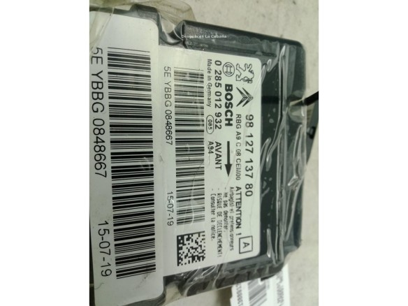 9812713780 CENTRALITA AIRBAG PEUGEOT 2008|Desguaces La Cabaña