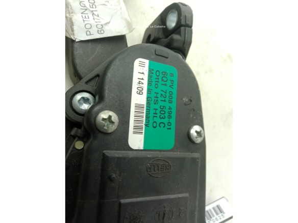 6Q1721503C POTENCIOMETRO ACELERADOR SEAT IBIZA IV (6J5, 6P1)|Desguaces La Cabaña
