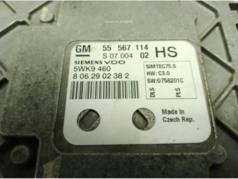 55567114 CENTRALITA MOTOR OPEL ASTRA H (A04)|Desguaces La Cabaña