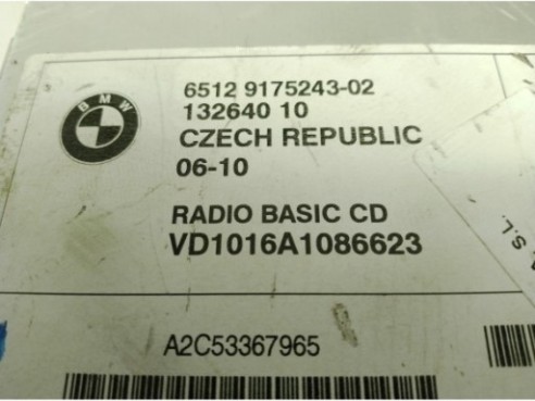 6512917524302 RADIO BMW X3 (E83)|Desguaces La Cabaña