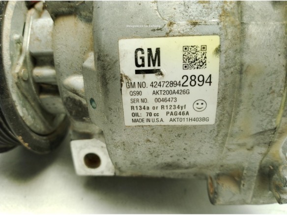 42472894 COMPRESOR AA OPEL MOKKA / MOKKA X (J13)|Desguaces La Cabaña