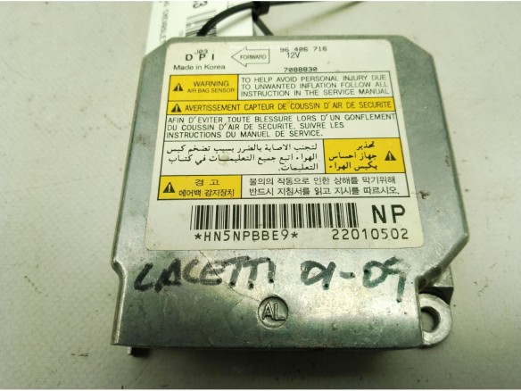 96406716 CENTRALITA AIRBAG CHEVROLET LACETTI (J200)|Desguaces La Cabaña