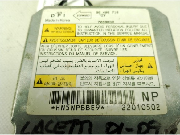 96406716 CENTRALITA AIRBAG CHEVROLET LACETTI (J200)|Desguaces La Cabaña
