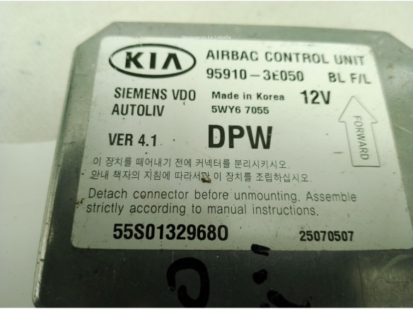 959103E050 CENTRALITA AIRBAG KIA SORENTO I (JC)|Desguaces La Cabaña