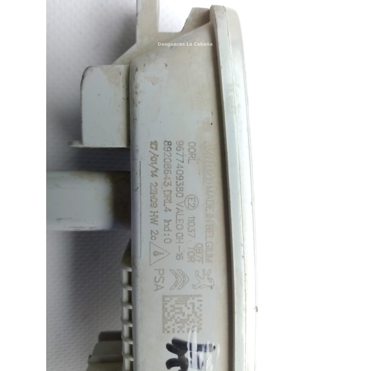 9677409380 PILOTO LUZ DIURNA IZQ CITROEN BERLINGO (B9) |Desguaces La Cabaña