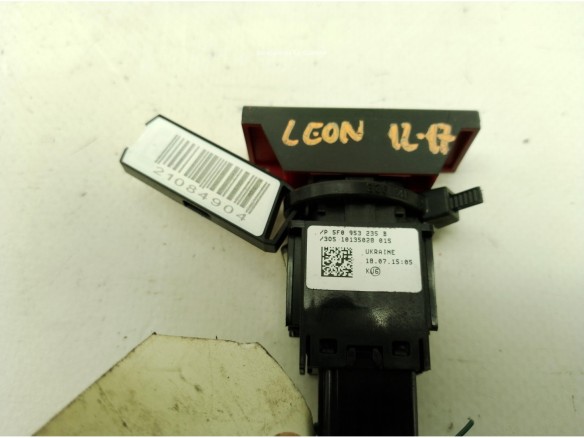 INTERRUPTOR WARNING SEAT LEON (5F1)|Desguaces La Cabaña