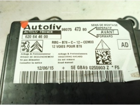 96764017ZD KIT AIRBAGS + SALPICADERO + CINTURONES O ANCLAJE + CENTRALIT CITROEN C4 Grand Picasso II|Desguaces La Cabaña