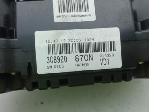 3C8920870N CUADRO INSTRUMENTOS VW CC (358)|Desguaces La Cabaña