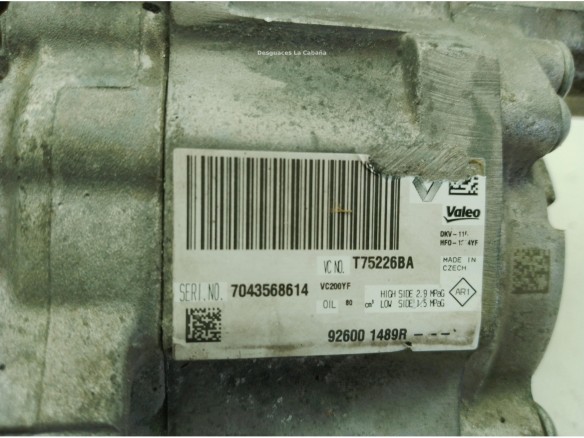 926001489R COMPRESOR AA DACIA LODGY|Desguaces La Cabaña