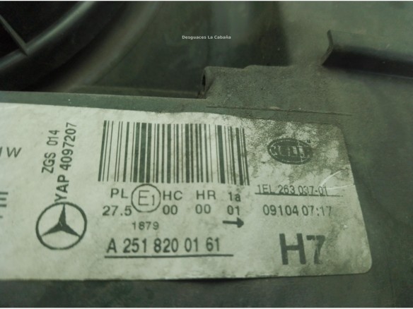 A2518200161 FARO IZQUIERDO MERCEDES BENZ CLASE R (W251, V251)|Desguaces La Cabaña