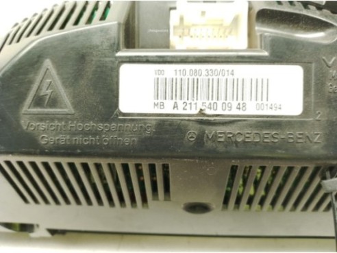 A2115400948 CUADRO INSTRUMENTOS MERCEDES BENZ CLASE E (W211)|Desguaces La Cabaña