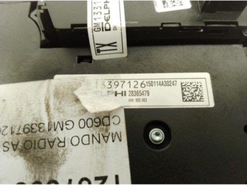 GM13397126 MANDO RADIO OPEL ASTRA J|Desguaces La Cabaña