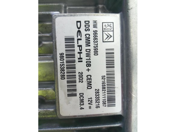 9801538280,9666375980, CENTRALITA MOTOR PEUGEOT 508 |Desguaces La Cabaña
