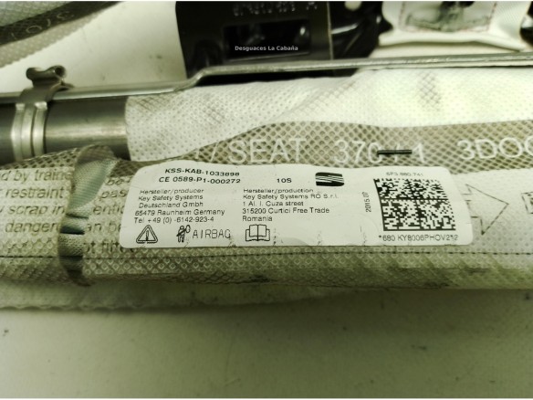 AIRBAG CORTINA IZQ SEAT LEON (5F1)|Desguaces La Cabaña